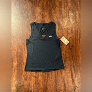 Nike Women's navy Cutout Tank Top